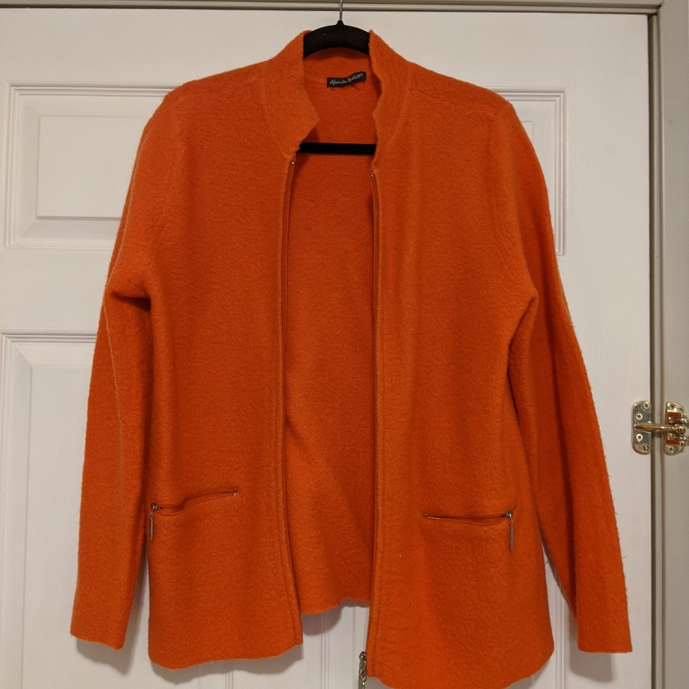 Wool Orange Women's Zip Up